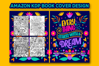 design amazon kdp book cover, kdp low content book