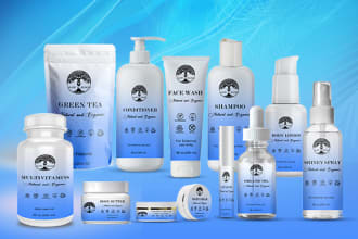 do cosmetics product label design