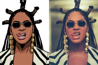draw your photo to cartoon portrait