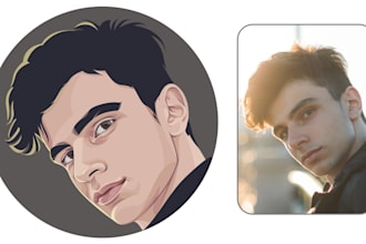 draw cartoon potrait for your business