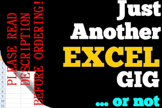 work in excel with macro, chart, formula, mail merge, invoice, etc
