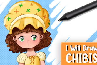 draw a character in a chibi style