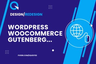design fast and optimized woocommerce gutenberg website