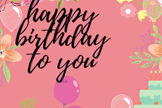 design a birthday card