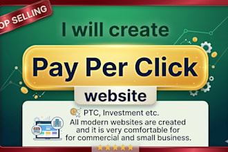 create a pay per click PTC investing website for you