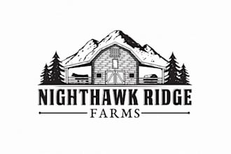 design awesome modern farm logo
