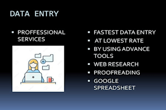 do fastest dataentry in one day,data collection,data mining,internet research