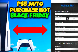 create ps5 auto checkout bots