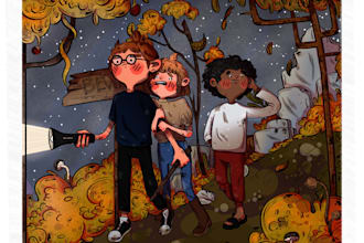 Hot Review!  create cute childrens book illustrations and covers