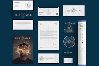 design a modern brand identity design, brand style guides