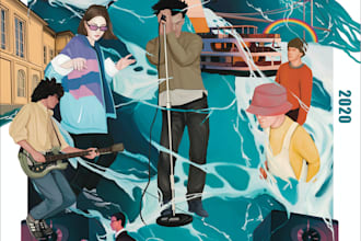 create realistic poster illustrations