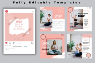 design attractive instagram post templates on canva