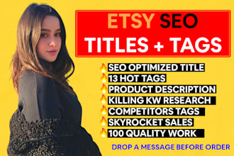 do SEO title and tags to rank etsy listings