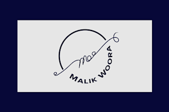 elegant signature logo with branding package