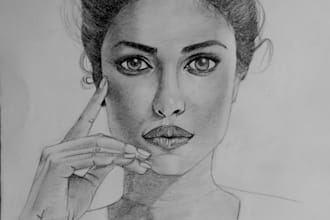 do realistic portrait sketch