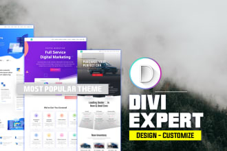design customize wordpress website redesign by divi theme