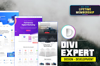 design customize wordpress website redesign by divi theme