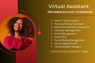 be your personal and administrative virtual assistant