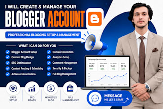 create and manage your blogger account