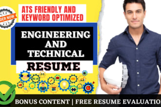 create ats optimized technical and engineering resume