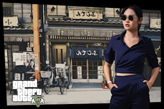 create a gta loading screen portrait using your photo