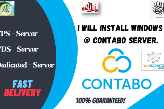 install windows on contabo server