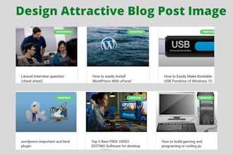 design make website slider image banner blog post features image