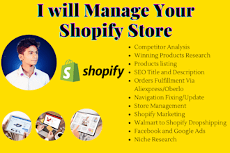 manage your shopify store