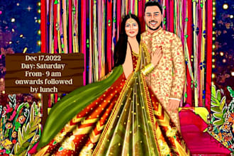 design an indian wedding card invitation