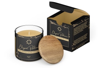 do candle label and product label design