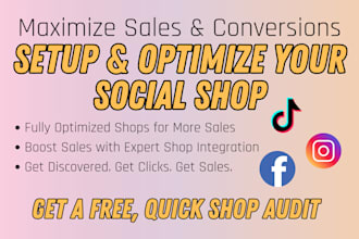 setup and optimize your facebook instagram tiktok shop for maximum conversions