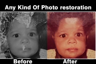 restore old damage photo,restore,repair,fix and colorize old image