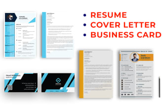 design or redesign resume CV, cover letter template with stationery design