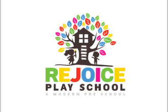 provide modern childcare, education kids, children logo for you