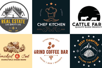design a unique vintage retro logo for your business