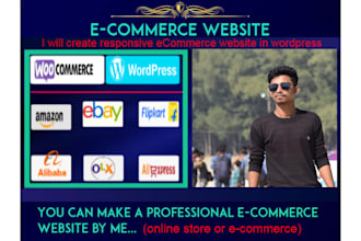 create responsive ecommerce website in wordpress