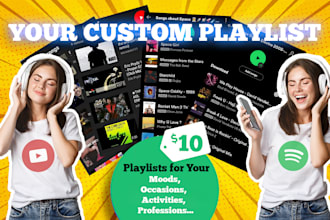 create a music playlist for you