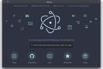 build an electron desktop application with react js