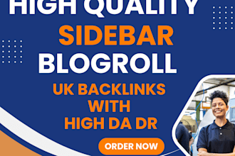 build quality blogroll UK backlinks with high da DR