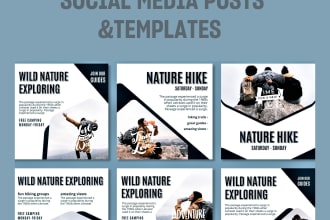 design social media posts , canva templates for your brand