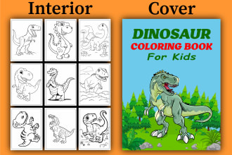 make unlimited kdp coloring book interior and cover design for amazon
