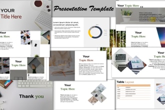 create a professional powerpoint template design for you