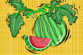 contemporary ornamental modern digital illustration art