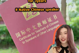 teach chinese, creative writing and help you proofread