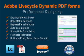 create expandable interactive PDF form in livecycle