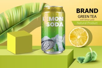 create 3d t shirt, box, bottle, product mockup in photoshop