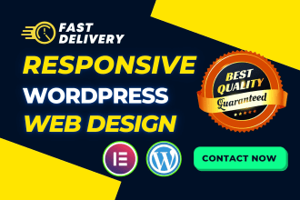 design develop clean and modern wordpress website as elementor pro expert