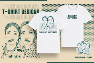 do custom tshirt with photos and free text
