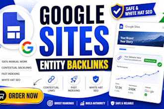 create google sites entity backlinks for SEO ranking