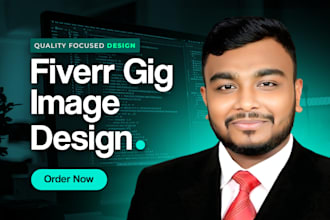 design clickable gig picture  fiverr gig image and gig cover
